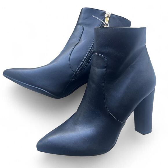 Brand new black ankle boots NWT 4" heel size 9.5 IDIFU booties - Picture 1 of 5